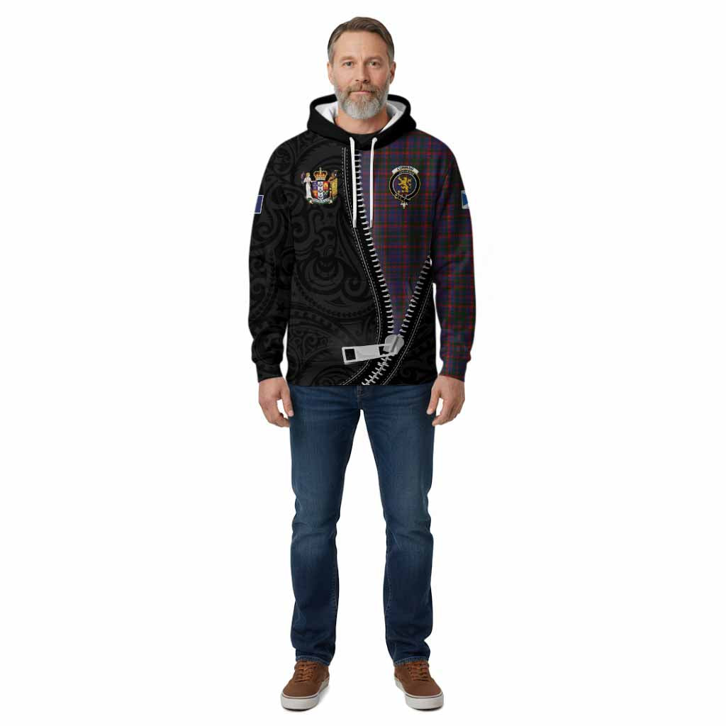 Cumming Tartan Cotton Hoodie New Zealand Pattern Unique Zipper Stylized