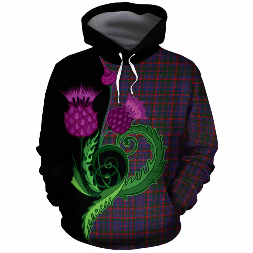 Cumming Tartan Cotton Hoodie Traditional Scottish Thistle