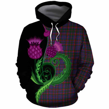 Cumming Tartan Cotton Hoodie Traditional Scottish Thistle