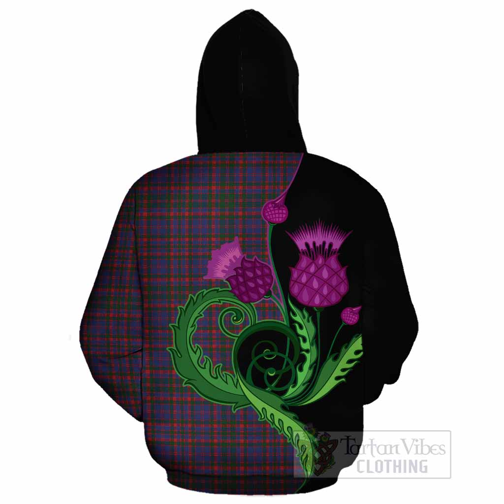 Cumming Tartan Cotton Hoodie Traditional Scottish Thistle