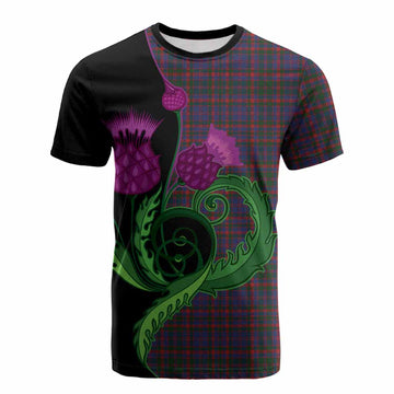 Cumming Tartan Cotton T-shirt Traditional Scottish Thistle