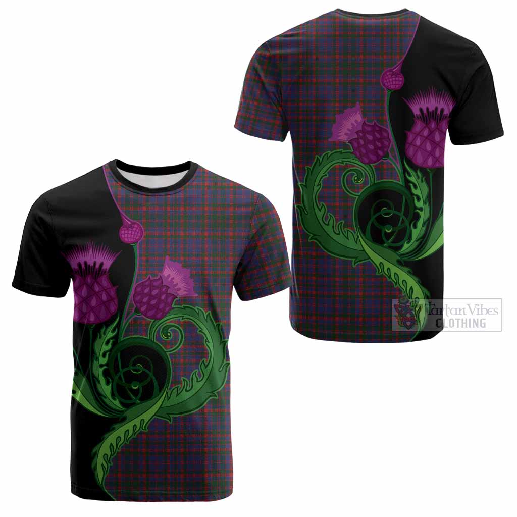 Cumming Tartan Cotton T-shirt Traditional Scottish Thistle