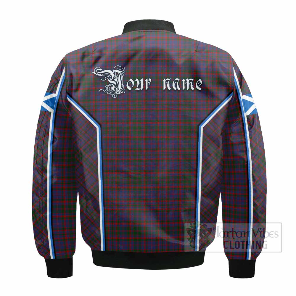 Cumming Tartan Crest Bomber Jacket Scotland Coat of Arm Flag Style - Tartan Vibes Clothing