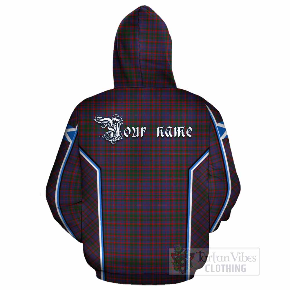Cumming Tartan Crest Cotton Hoodie Scotland Coat of Arm Flag Style - Tartan Vibes Clothing