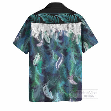 Cumming Tartan Crest Hawaiian Shirt New Zealand Maori Korowai Cloak