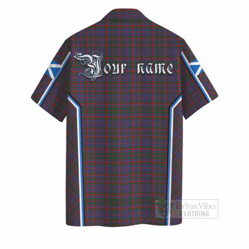 Cumming Tartan Crest Hawaiian Shirt Scotland Coat of Arm Flag Style