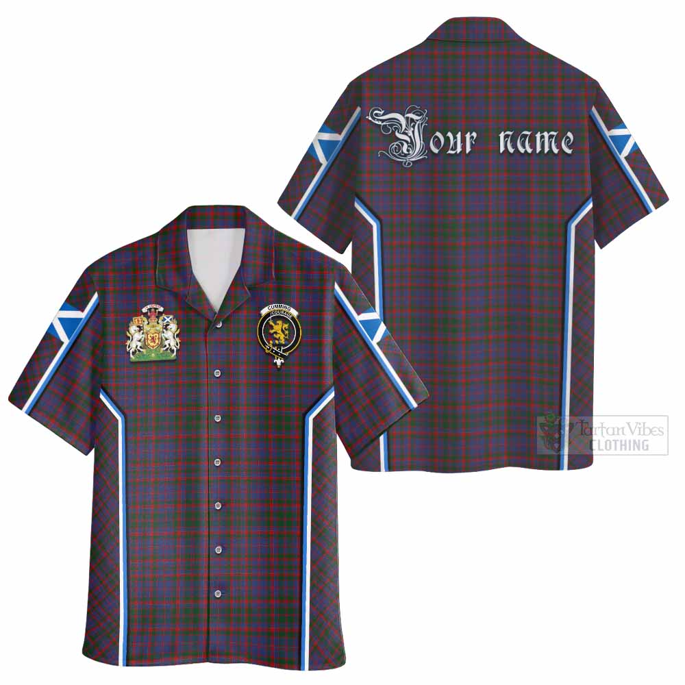 Cumming Tartan Crest Hawaiian Shirt Scotland Coat of Arm Flag Style - Tartan Vibes Clothing