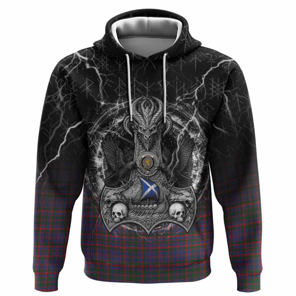 Cumming Tartan Crest Hoodie Celtic Odin's Raven Legacy