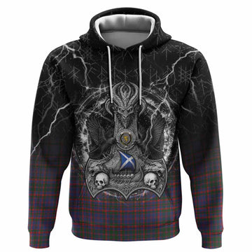 Cumming Tartan Crest Hoodie Celtic Odin's Raven Legacy