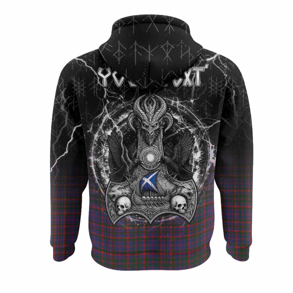 Cumming Tartan Crest Hoodie Celtic Odin's Raven Legacy