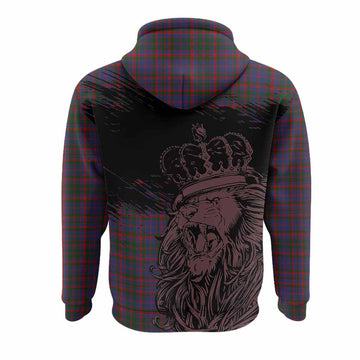 Cumming Tartan Crest Hoodie Crowned Lion Heritage Style