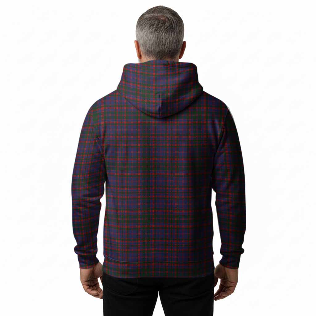 Cumming Tartan Crest Hoodie Ferocious Lion Style