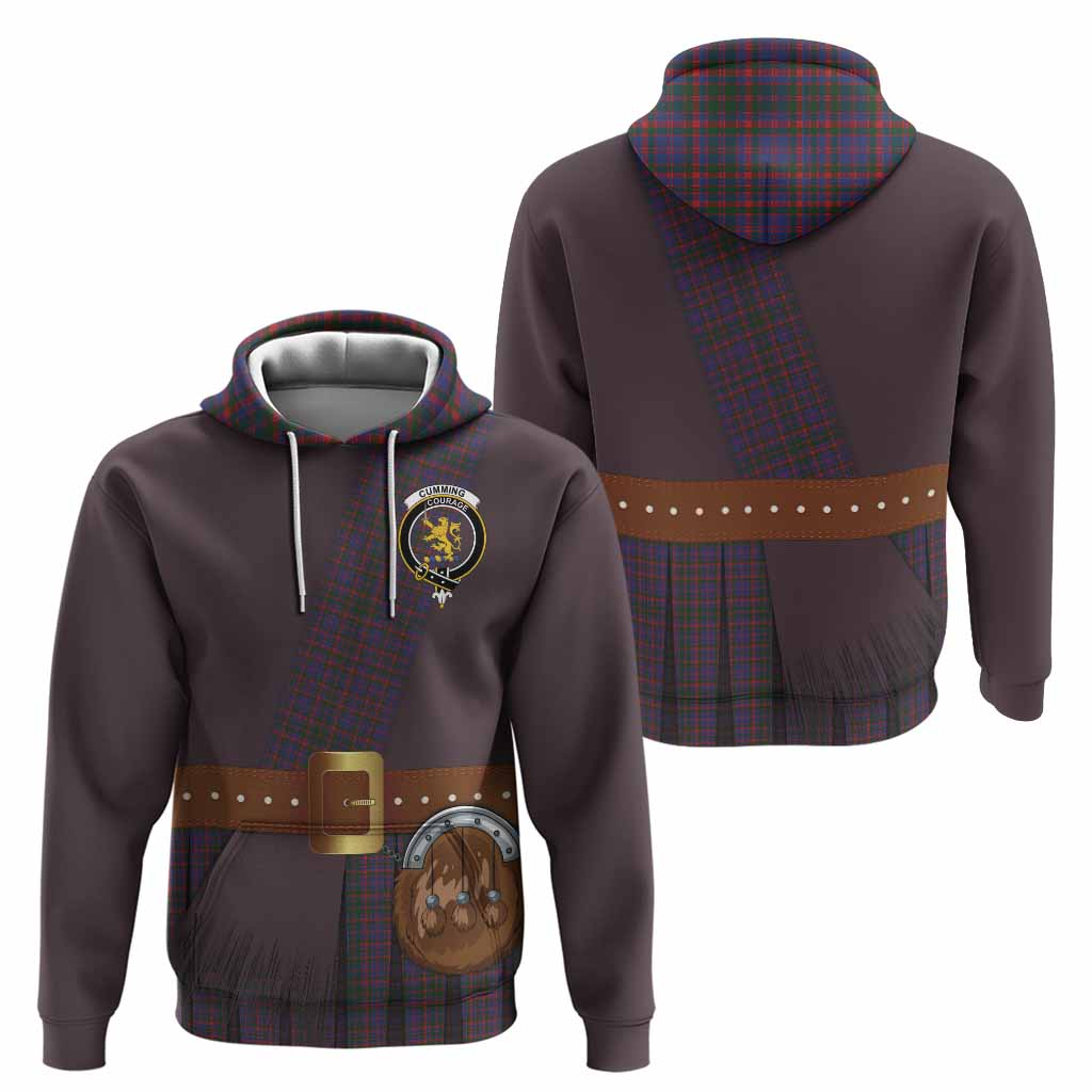 Cumming Tartan Crest Hoodie Kilt Costume Style