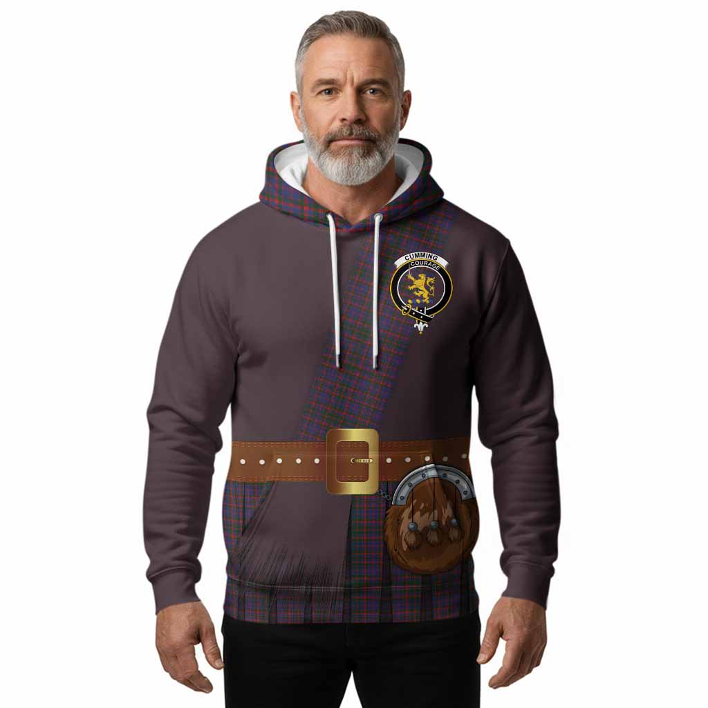 Cumming Tartan Crest Hoodie Kilt Costume Style