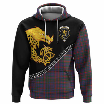 Cumming Tartan Crest Hoodie Legendary Dragon Knot Half Style