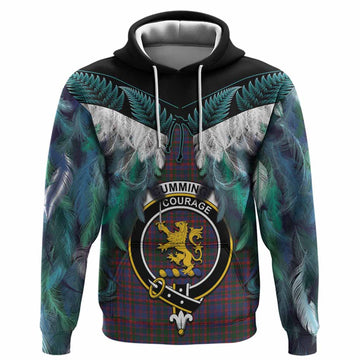 Cumming Tartan Crest Hoodie New Zealand Maori Korowai Cloak