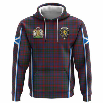 Cumming Tartan Crest Hoodie Scotland Coat of Arm Flag Style - Tartan Vibes Clothing