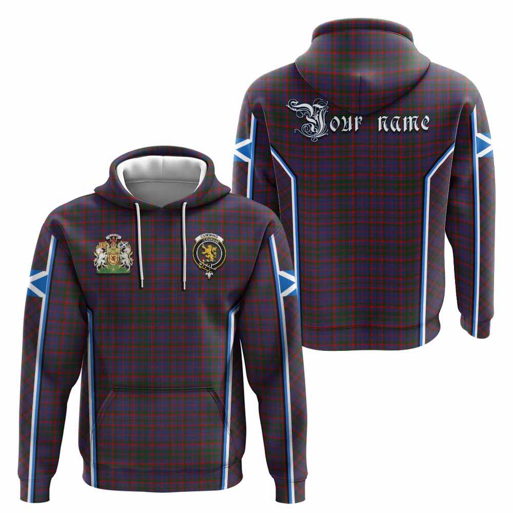 Cumming Tartan Crest Hoodie Scotland Coat of Arm Flag Style - Tartan Vibes Clothing