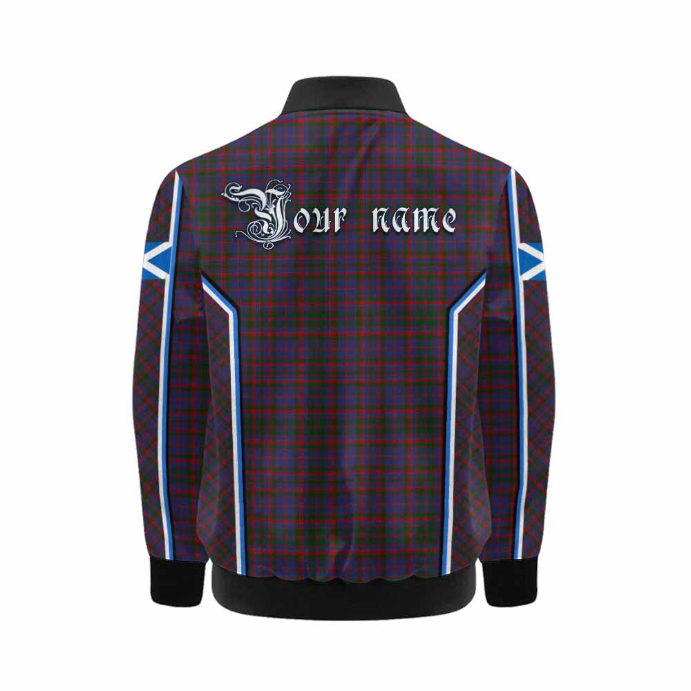 Cumming Tartan Crest Kid Bomber Jacket Scotland Coat of Arm Flag Style - Tartan Vibes Clothing