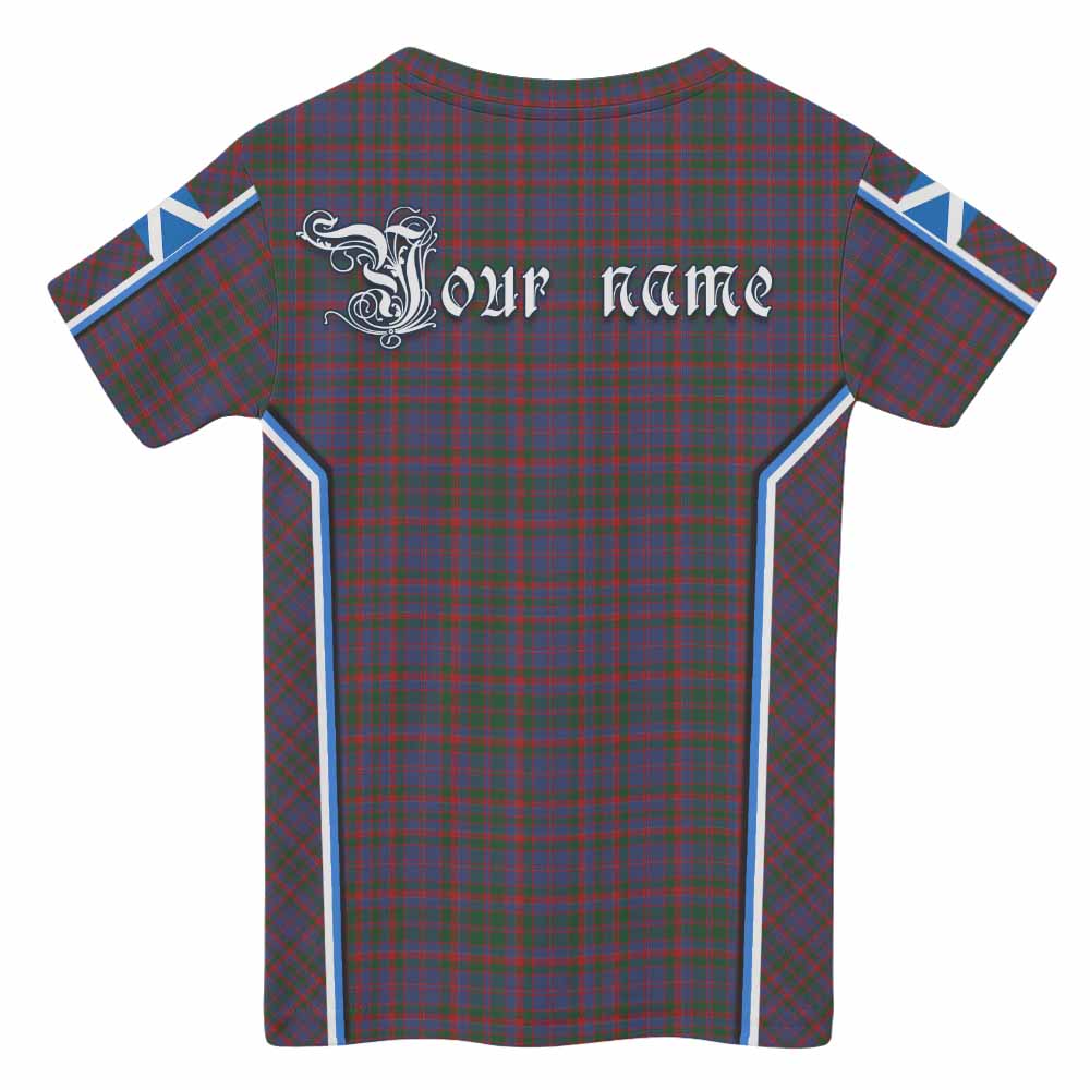 Cumming Tartan Crest Kid T-shirt Scotland Coat of Arm Flag Style - Tartan Vibes Clothing
