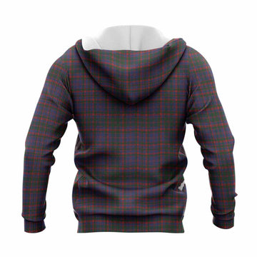Cumming Tartan Crest Knitted Hoodie Ferocious Lion Style