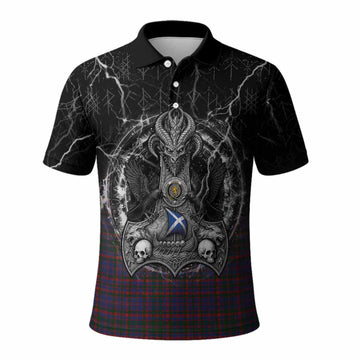 Cumming Tartan Crest Polo Shirt Celtic Odin's Raven Legacy
