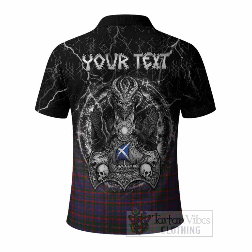 Cumming Tartan Crest Polo Shirt Celtic Odin's Raven Legacy