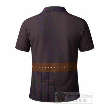 Cumming Tartan Crest Polo Shirt Kilt Costume Style