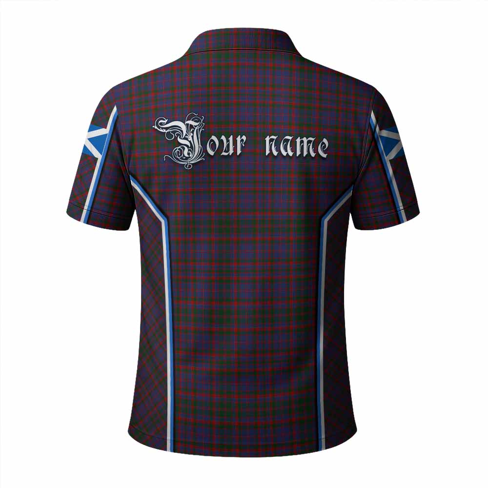 Cumming Tartan Crest Polo Shirt Scotland Coat of Arm Flag Style - Tartan Vibes Clothing
