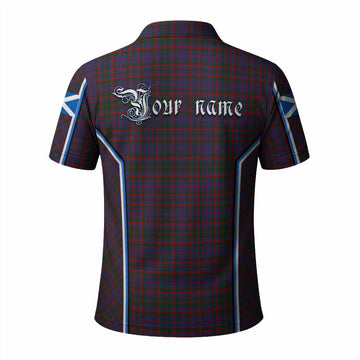 Cumming Tartan Crest Polo Shirt Scotland Coat of Arm Flag Style - Tartan Vibes Clothing