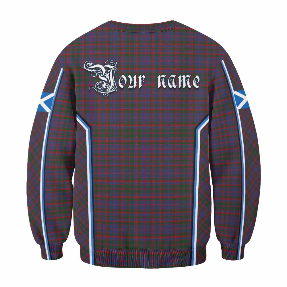 Cumming Tartan Crest Sweatshirt Scotland Coat of Arm Flag Style - Tartan Vibes Clothing