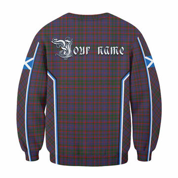 Cumming Tartan Crest Sweatshirt Scotland Coat of Arm Flag Style