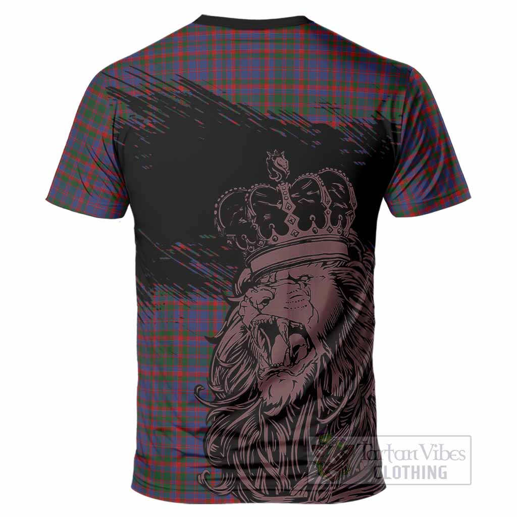 Cumming Tartan Crest T-Shirt Crowned Lion Heritage Style