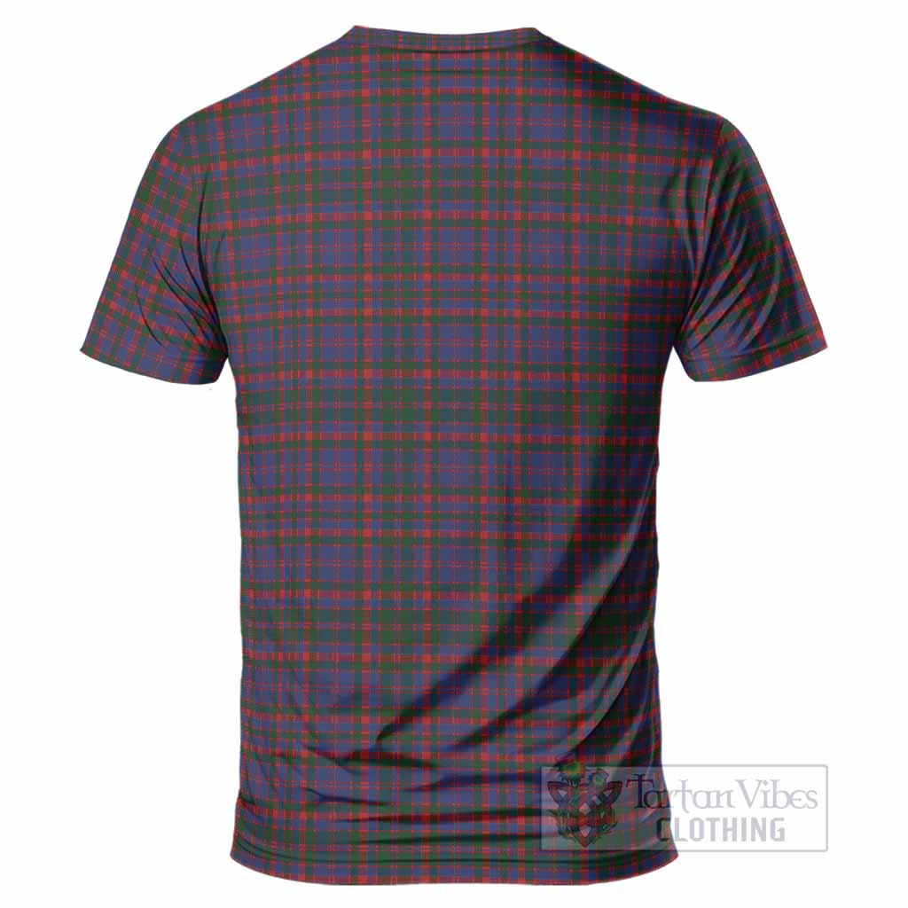 Cumming Tartan Crest T-Shirt Ferocious Lion Style