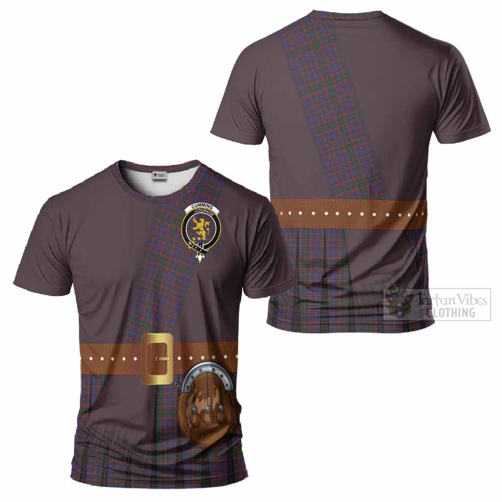 Cumming Tartan Crest T-Shirt Kilt Costume Style