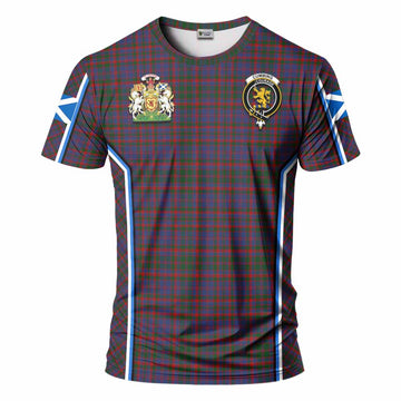 Cumming Tartan Crest T-shirt Scotland Coat of Arm Flag Style - Tartan Vibes Clothing