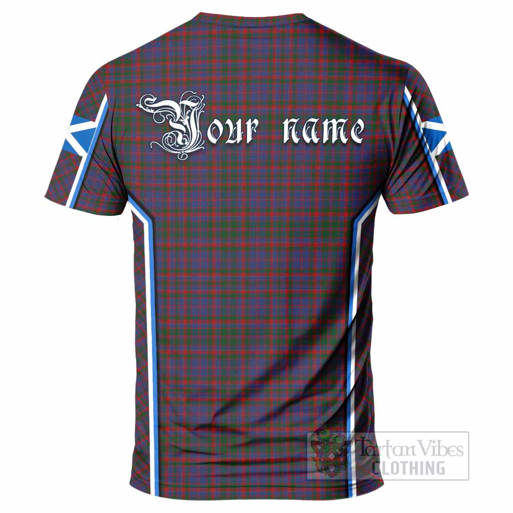 Cumming Tartan Crest T-shirt Scotland Coat of Arm Flag Style - Tartan Vibes Clothing