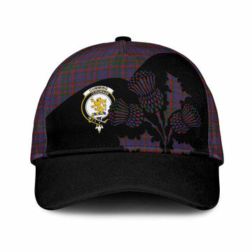 Cumming Tartan Family Crest Classic Cap Scotland Thistle Floral Flag Style