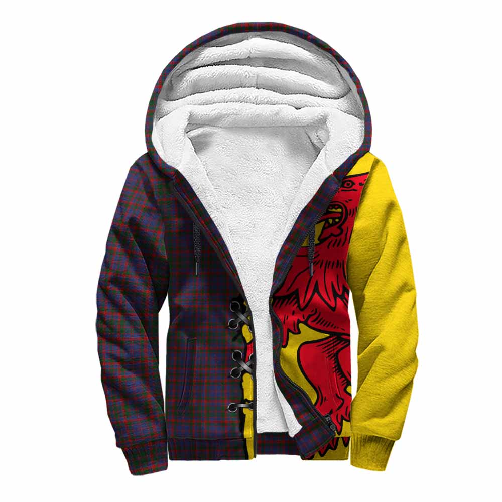 Cumming Tartan Family Crest Sherpa Hoodie Lion Rampant Honor - Tartan Vibes Clothing