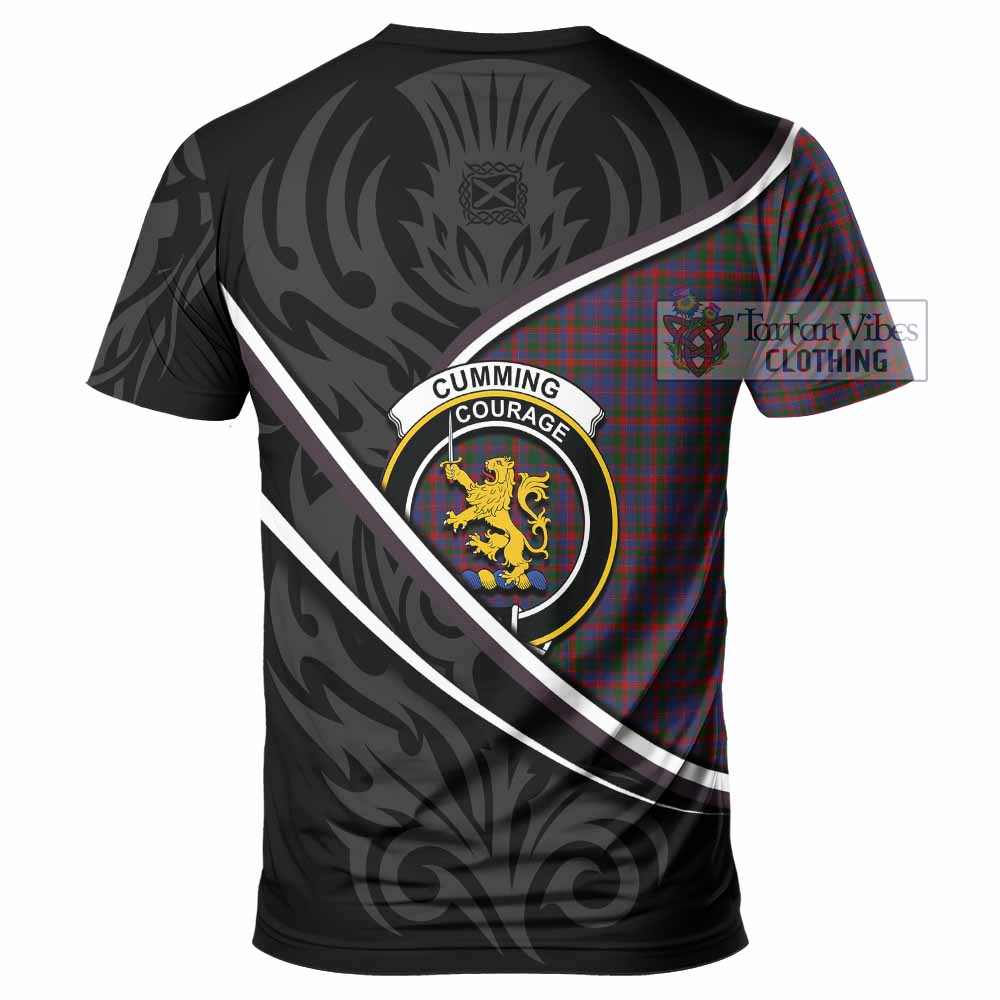 Cumming Tartan Family Crest T-shirt Celtic Scottish Thistle Floral - Tartan Vibes Clothing