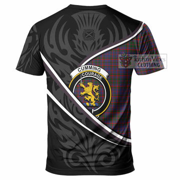Cumming Tartan Family Crest T-shirt Celtic Scottish Thistle Floral - Tartan Vibes Clothing