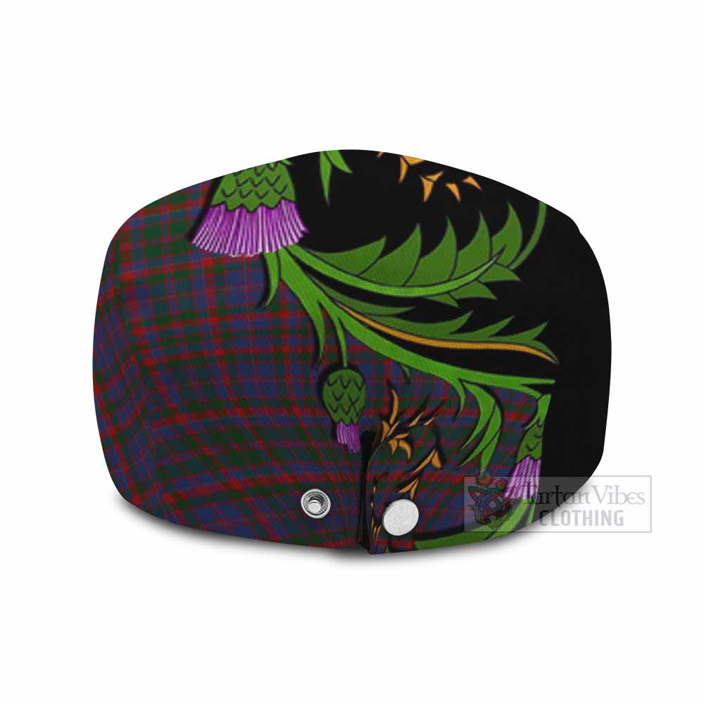 Cumming Tartan Flat Cap, Jeff Cap Scottish Thistle Pride Heritage Art