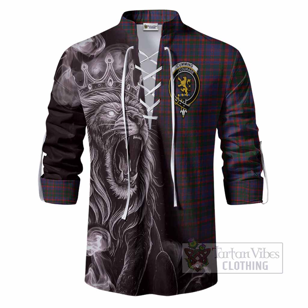 Cumming Tartan Ghillie Shirt Roaring Lion Heritage