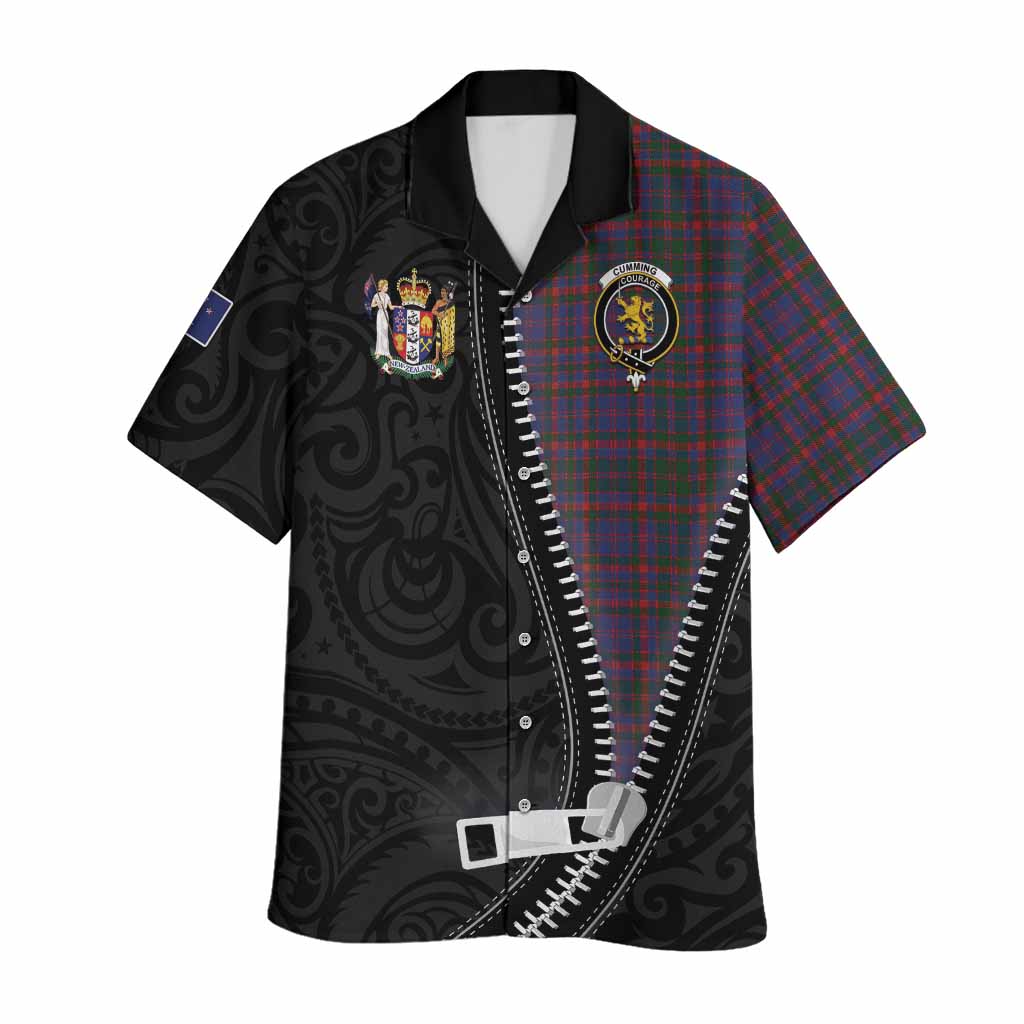 Cumming Tartan Hawaiian Shirt New Zealand Pattern Unique Zipper Stylized
