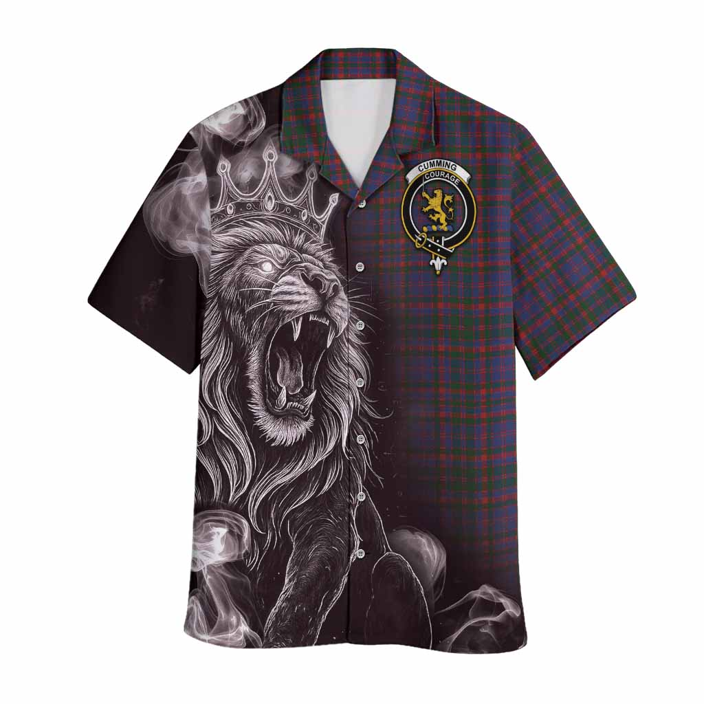 Cumming Tartan Hawaiian Shirt Roaring Lion Heritage