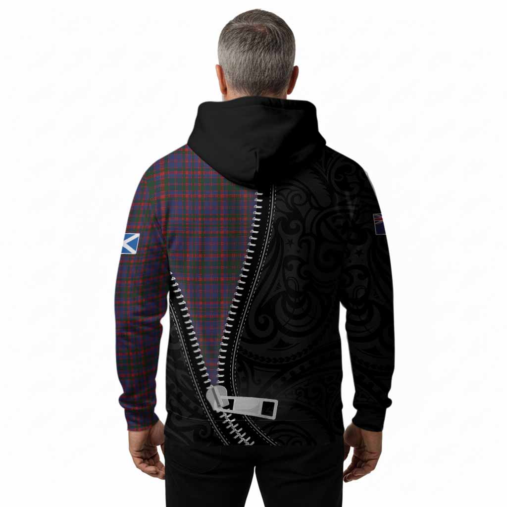 Cumming Tartan Hoodie New Zealand Pattern Unique Zipper Stylized