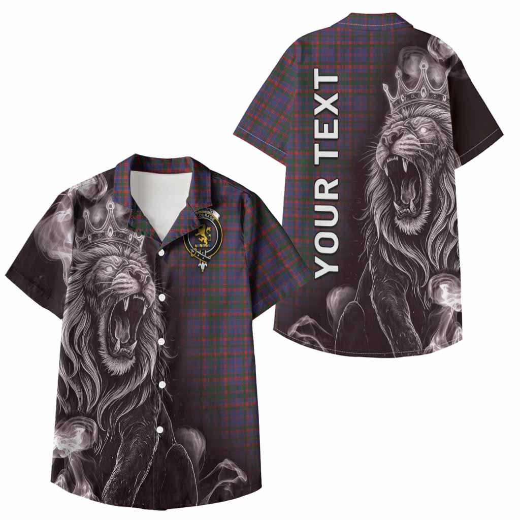 Cumming Tartan Kid Hawaiian Shirt Roaring Lion Heritage