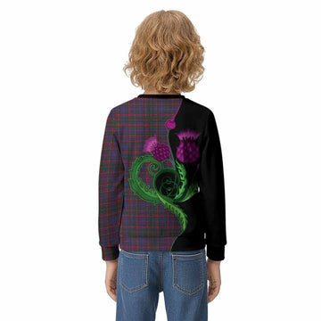 Cumming Tartan Kid Knitted Sweatshirt Traditional Scottish Thistle