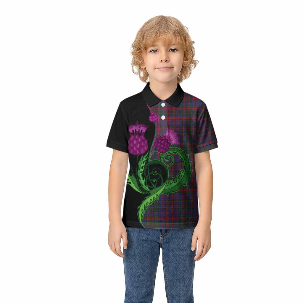 Cumming Tartan Kid Polo Shirt Traditional Scottish Thistle