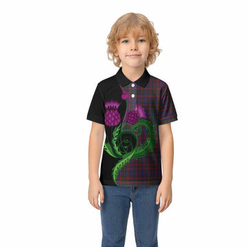 Cumming Tartan Kid Polo Shirt Traditional Scottish Thistle